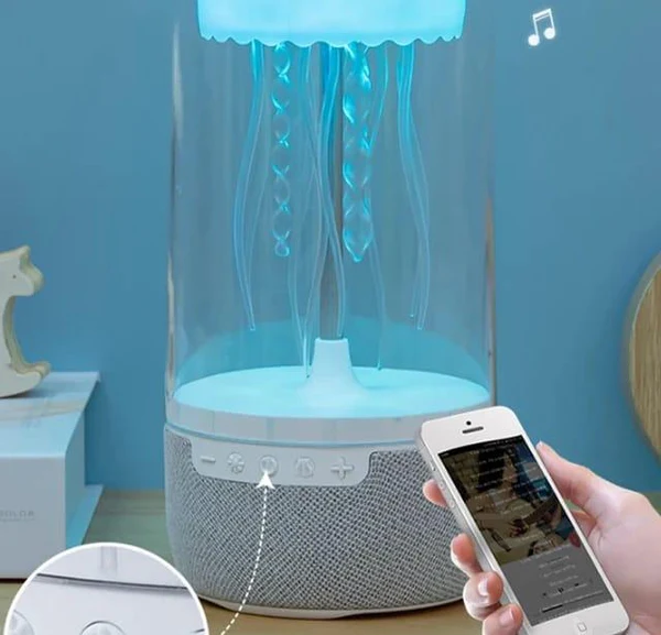 LED Colour Changing Jellyfish Lamp Bluetooth Speaker With USB