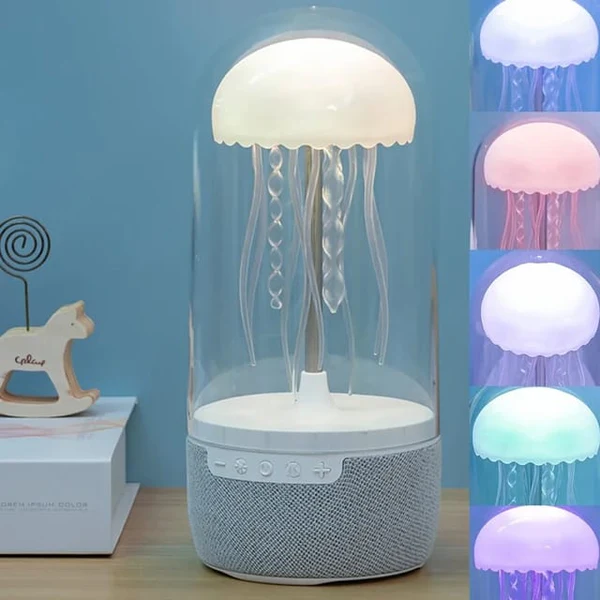 LED Colour Changing Jellyfish Lamp Bluetooth Speaker With USB