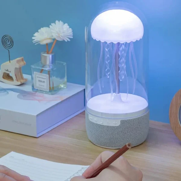 LED Colour Changing Jellyfish Lamp Bluetooth Speaker With USB