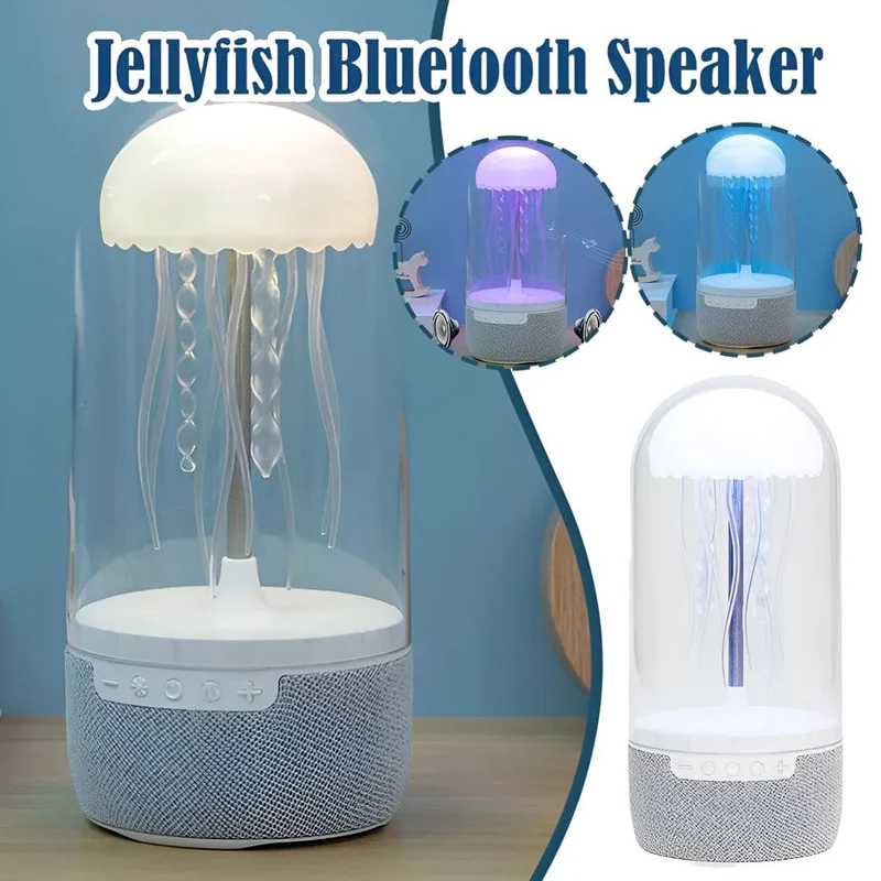 LED Colour Changing Jellyfish Lamp Bluetooth Speaker With USB