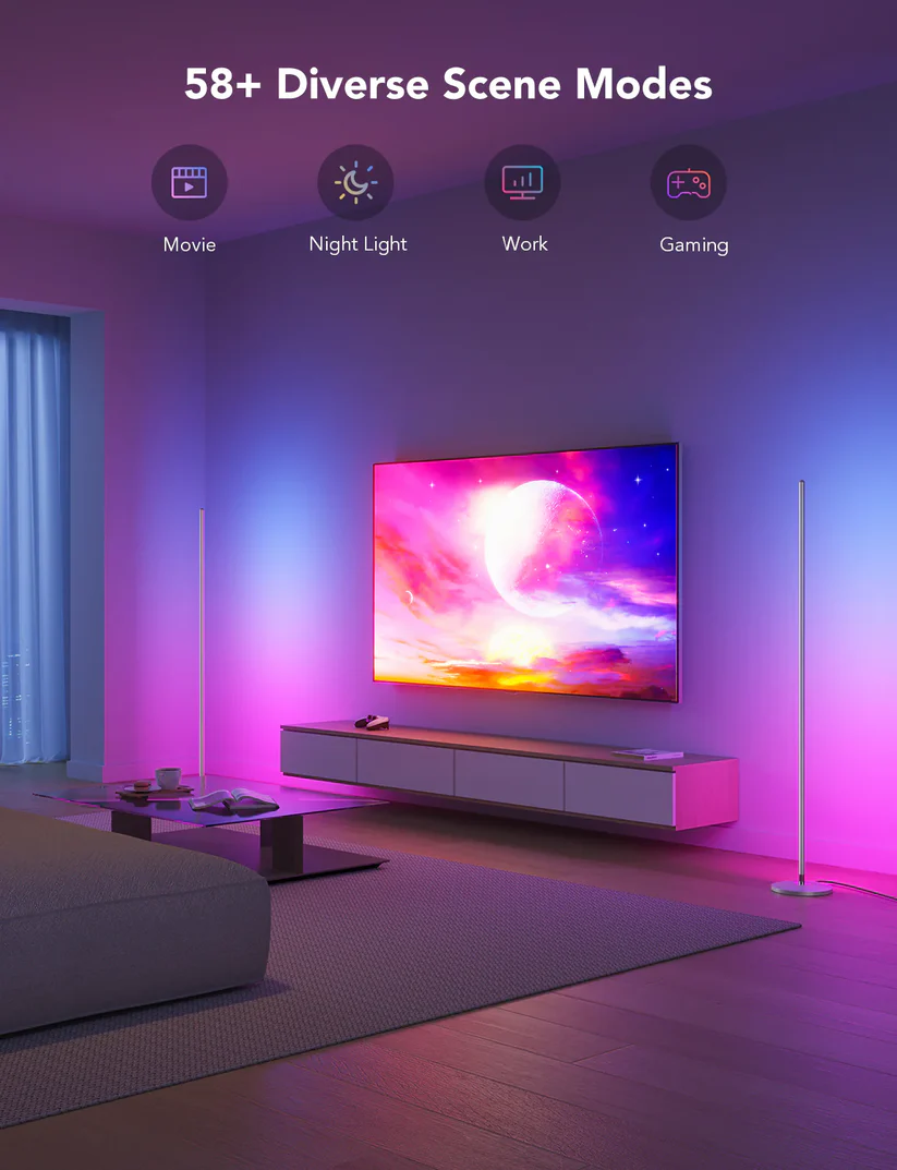 LED Corner Floor Lamp