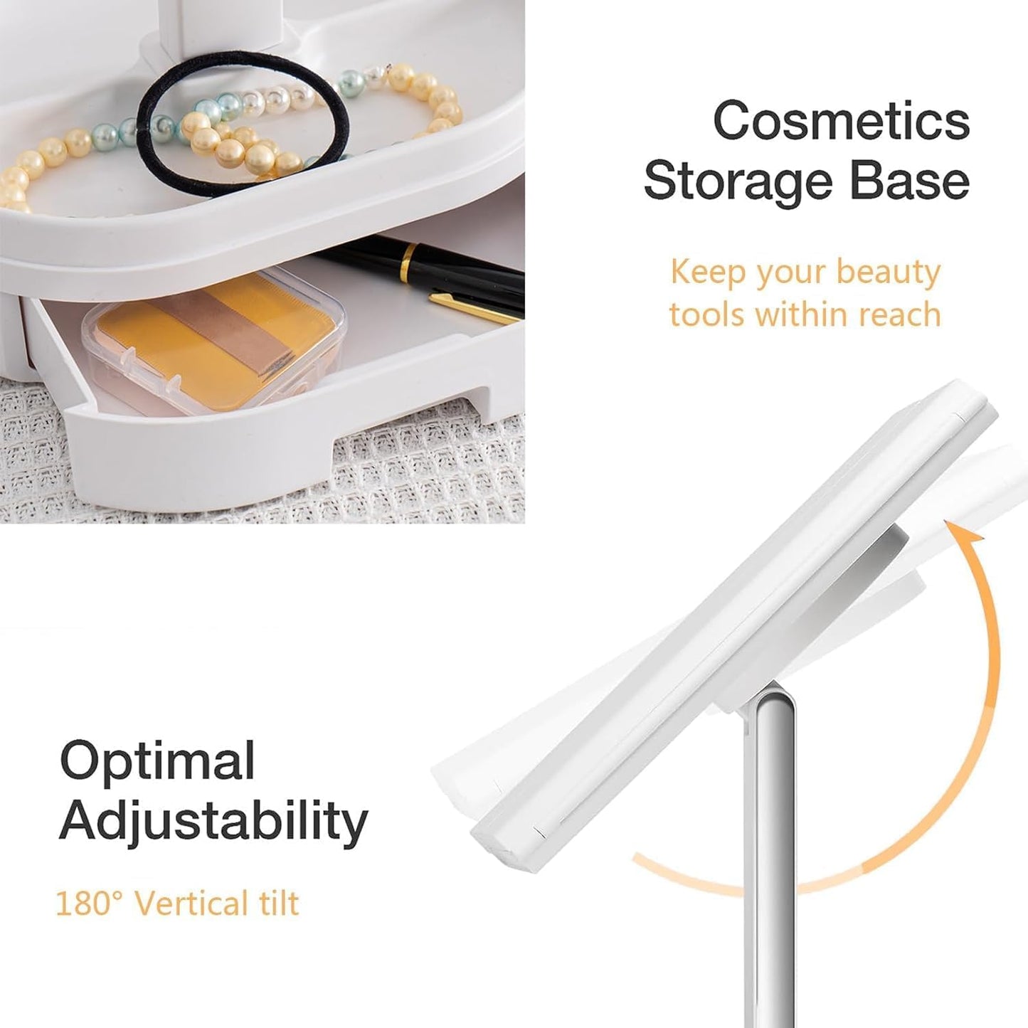 Vanity Makeup Tri-fold Mirror