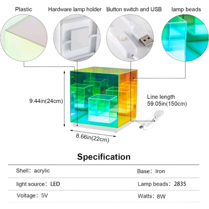 3D INFINITY CUBE LAMP