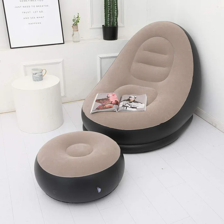 Inflatable Leisure Sofa Chair And Footstool