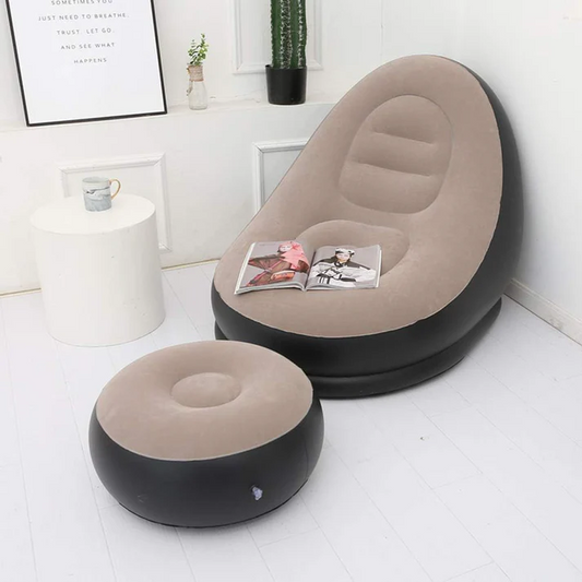 Inflatable Leisure Sofa Chair And Footstool