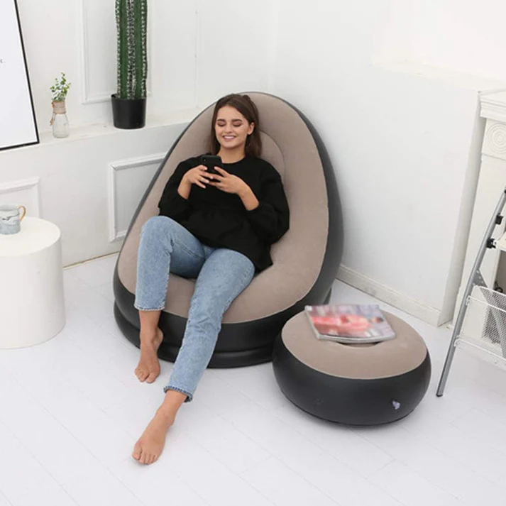 Inflatable Leisure Sofa Chair And Footstool