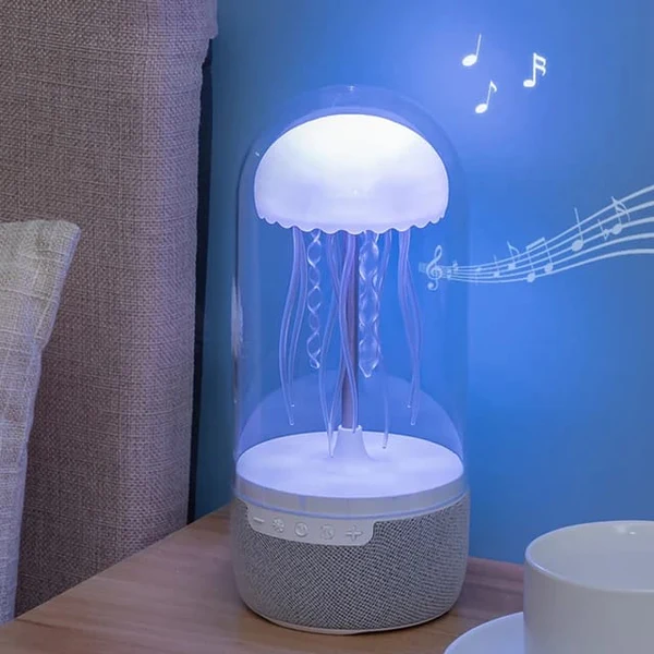 LED Colour Changing Jellyfish Lamp Bluetooth Speaker With USB