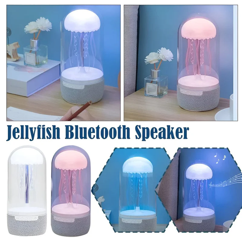LED Colour Changing Jellyfish Lamp Bluetooth Speaker With USB