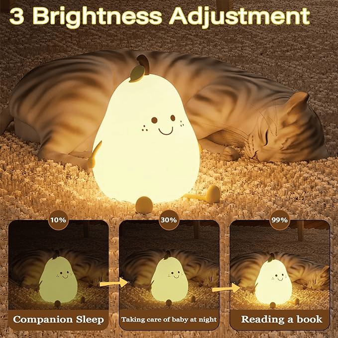 Pear Silicone Night Lamp