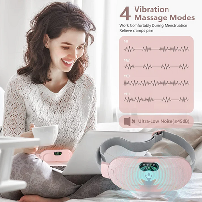 Portable Cordless Period Cramp Massager & Heating Pad