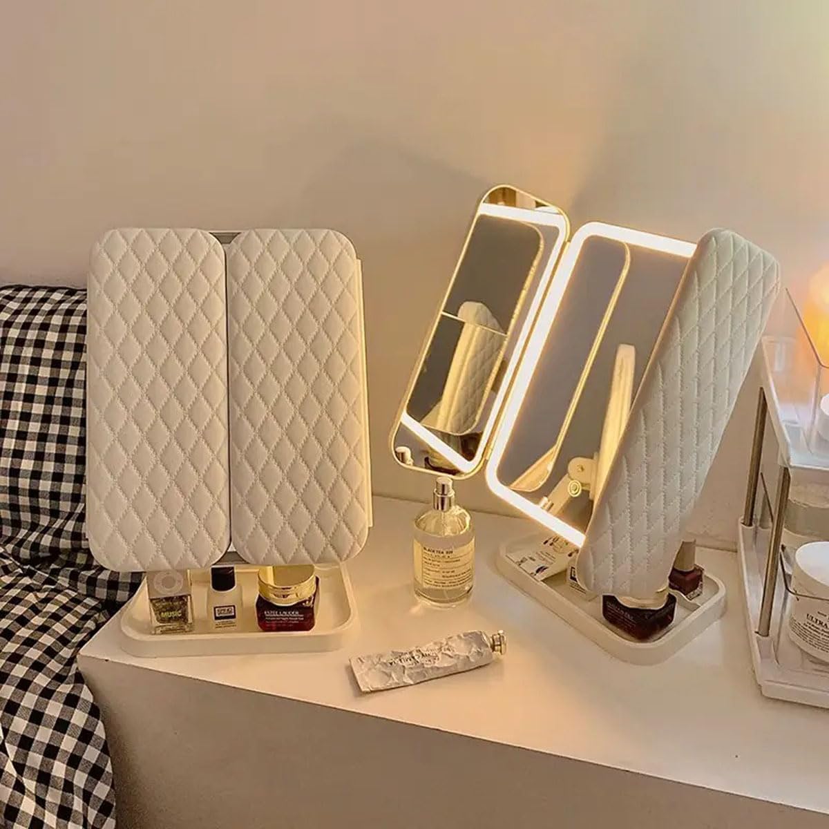 Vanity Makeup Tri-fold Mirror