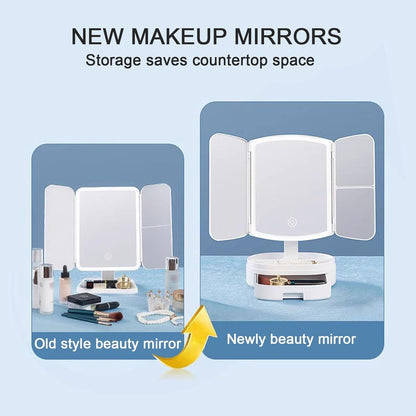 Vanity Makeup Tri-fold Mirror